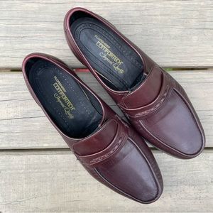 Florsheim ComforTech Imperial Quality Burgundy Leather Slip On Shoes size 10.5 E